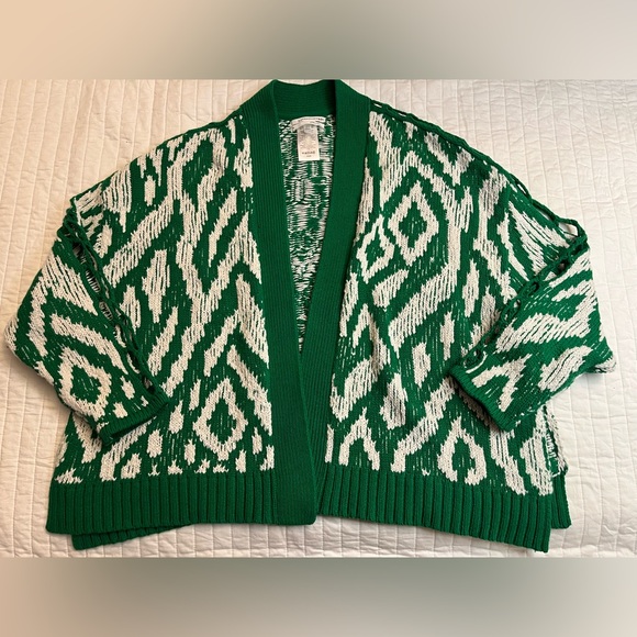 Anthropologie Krisha Cardigan Green open front NWOT - Picture 6 of 12